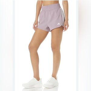 adidas Training Pacer shorts in mauve 3” size M